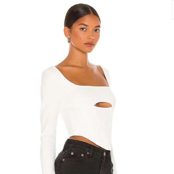 Atoir Alpha Crop Top in White - Picture 3 of 7